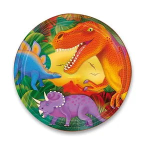 Papierové taniere Dinosauři, priemer 23 cm, 8 ks